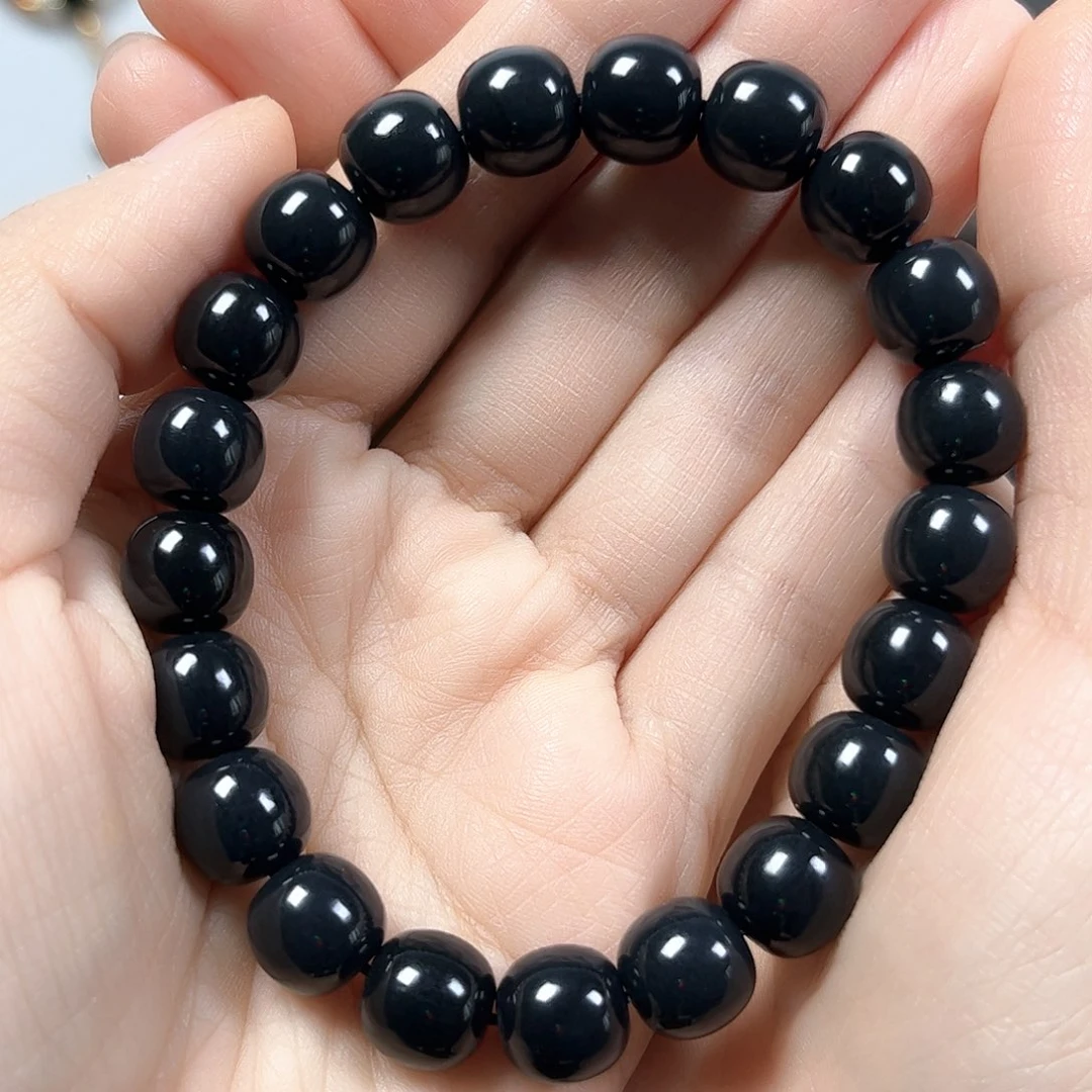 和田玉未镶嵌手串卡10老形珠