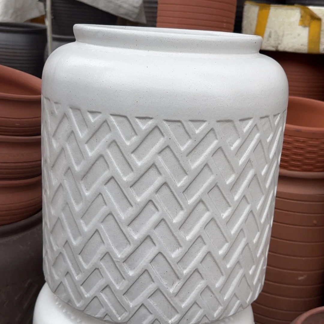 紫砂花盆口25高36宜兴紫砂瑕疵釉面不精致