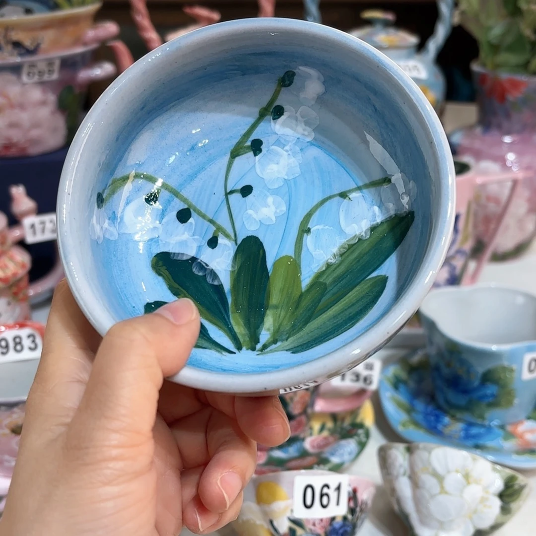 景德镇手绘高温釉下彩陶瓷茶具