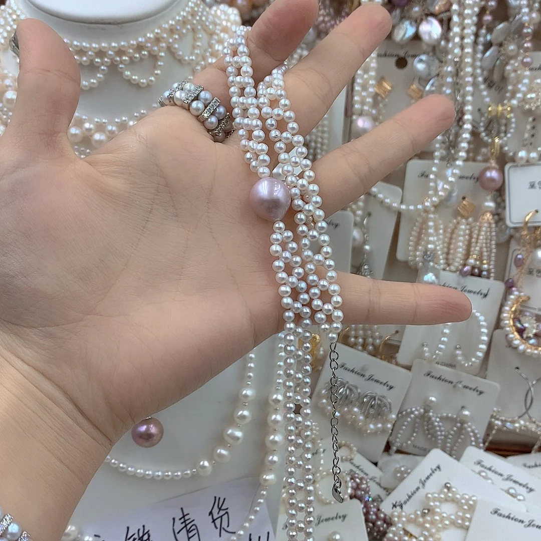 王***亿银S925镶嵌耳饰淡水珍珠