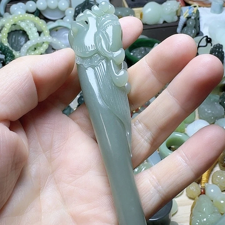 手链未镶嵌和田玉（青玉）