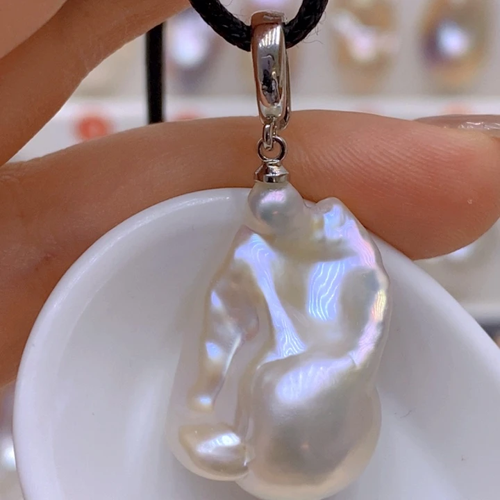 未镶嵌淡水珍珠吊坠(赠链)