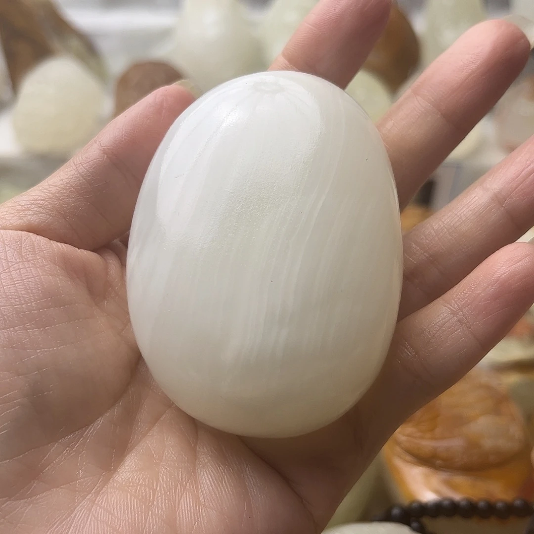 石材方解石手把摆件不退换原石