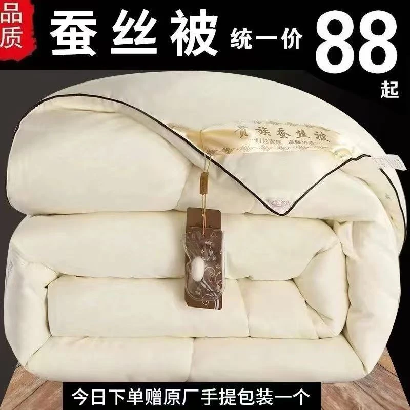 酒店五星级蚕丝被单人结婚夏凉被加厚春秋被丝棉被芯被子冬被棉被