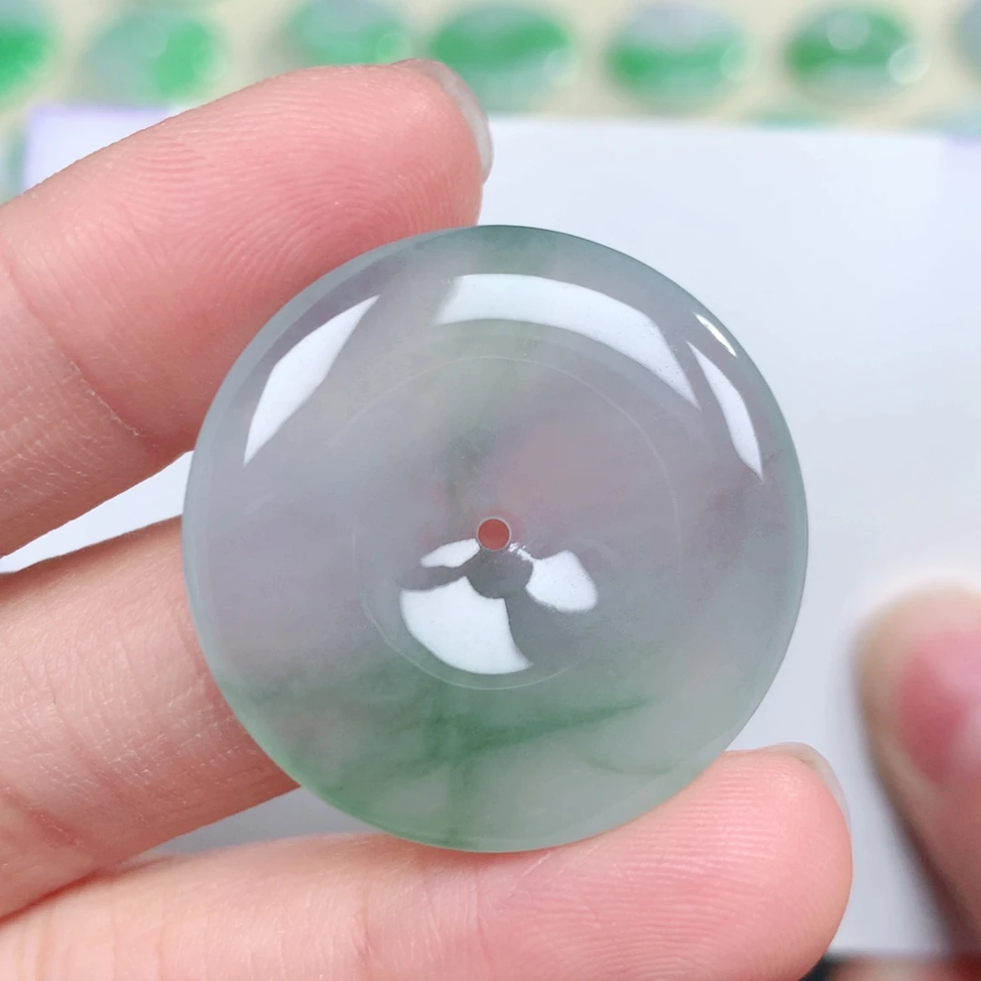 翡翠未镶嵌颈饰30-5.0