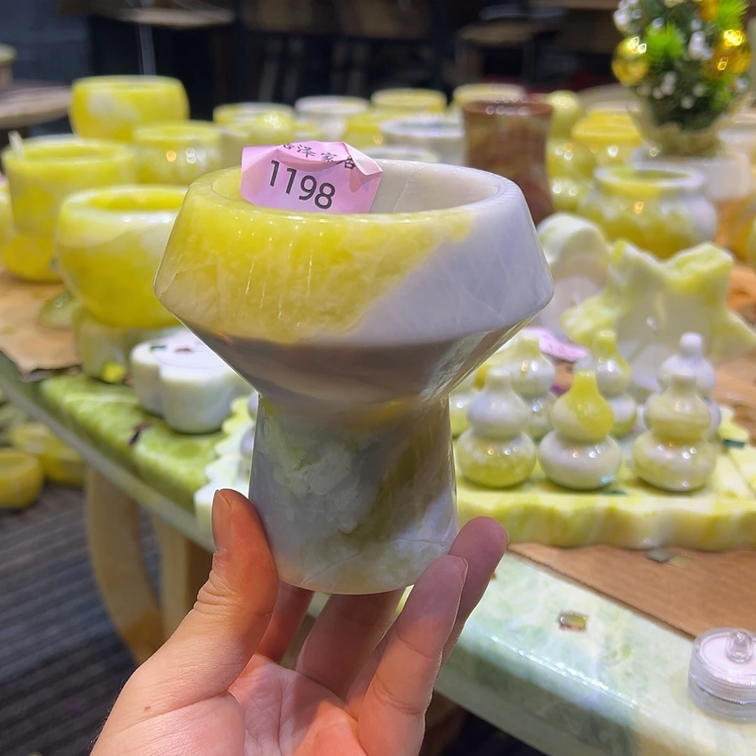 石材爱尔兰绿砖石杯1198