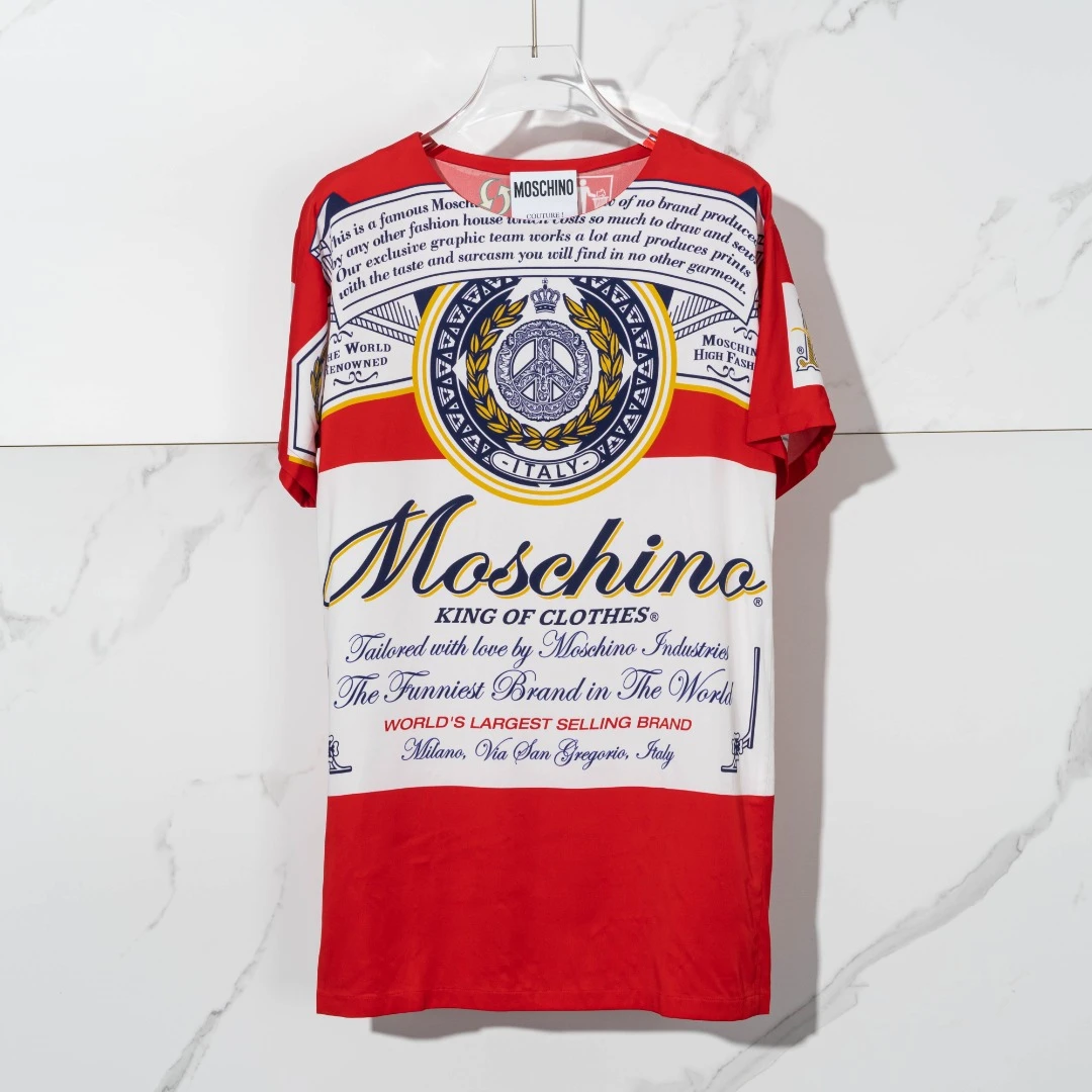全新未使用 Moschino/莫斯奇诺 【瑞池女装】百威限定T恤MNGU00066