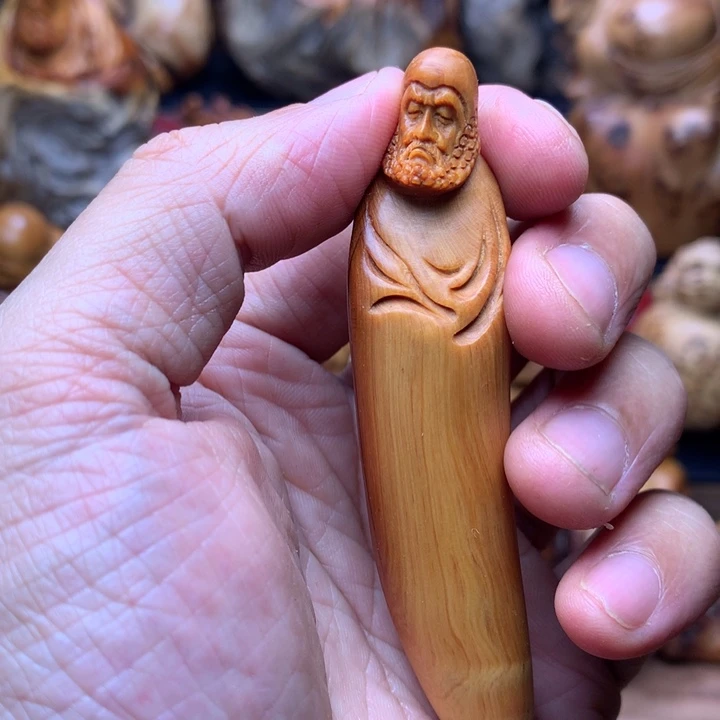 柏木（崖柏）崖柏陈化料手把件