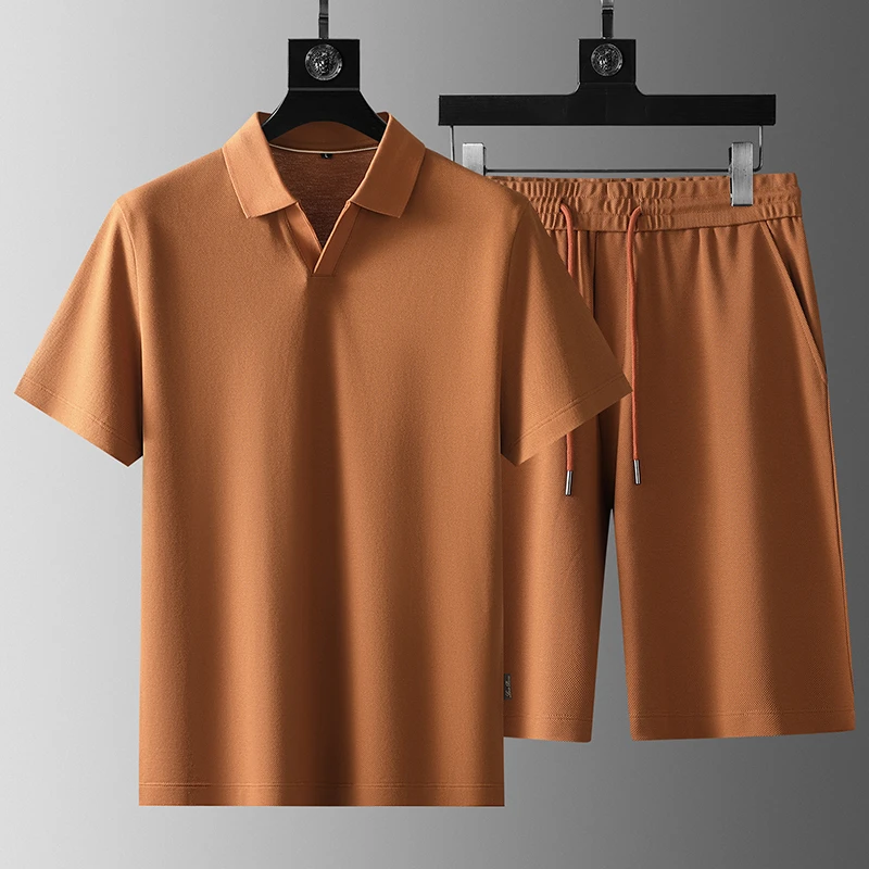 JOZDICE/纪治迪哲运动套装商务高端休闲宽松抗皱细腻男士夏装套装