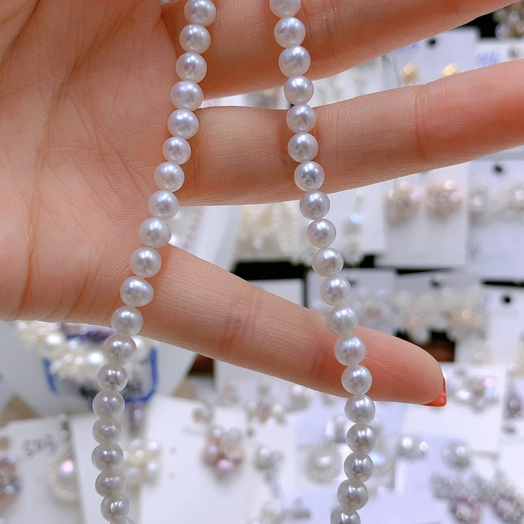 银S925镶嵌耳饰淡水珍珠