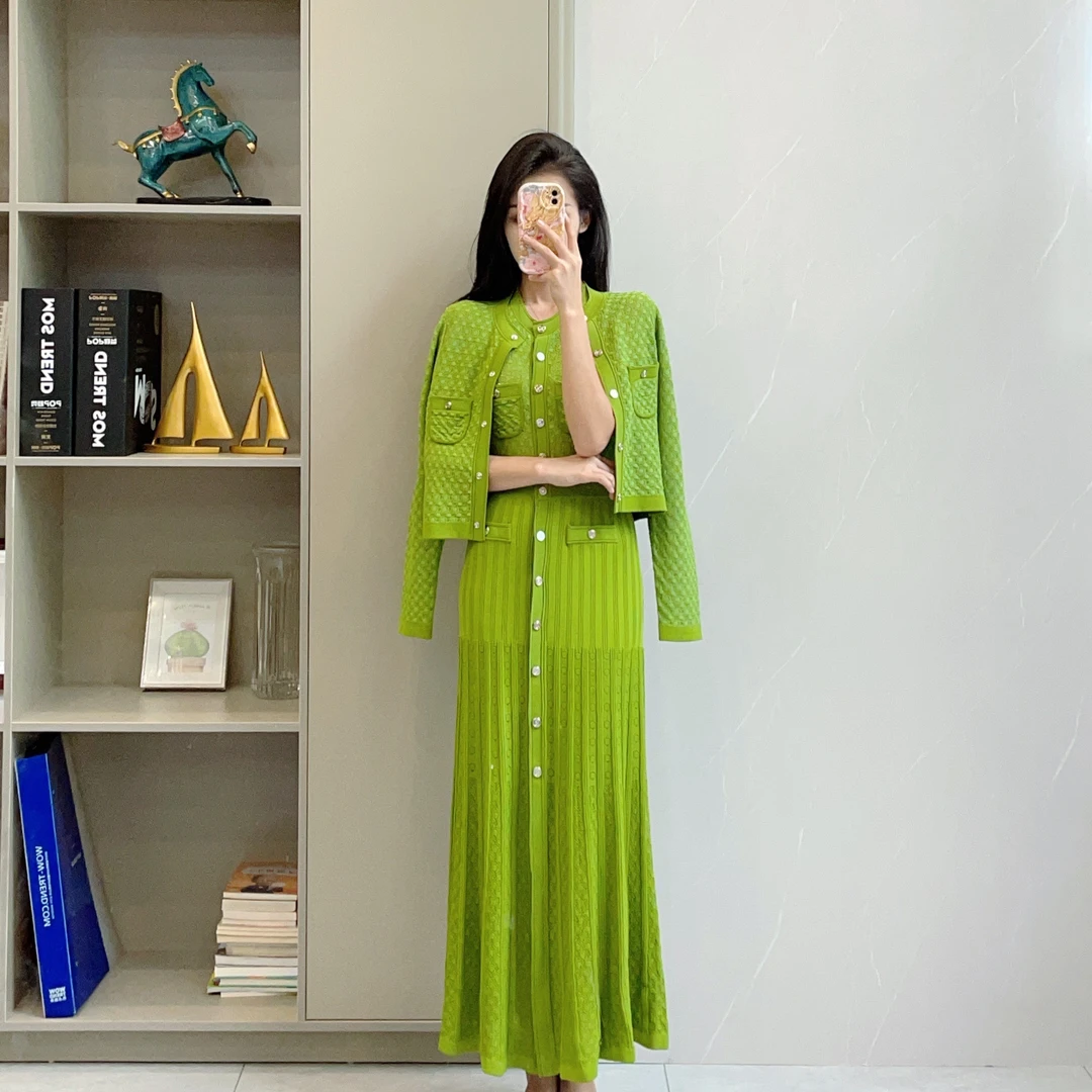 236/227新中式小香风显瘦气质法式时尚修身名媛网红女装连衣裙