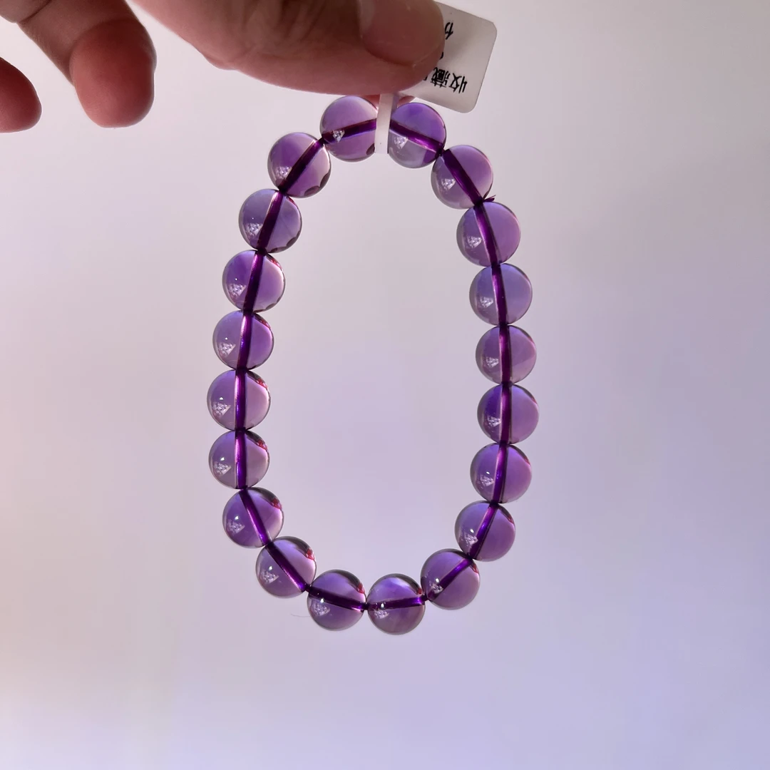 天然净体高品紫水晶手链