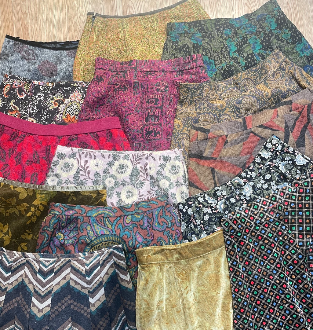 中古半裙复古棉布Vintage