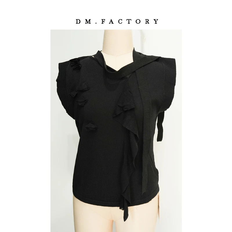 呆毛DM.FACTORY 【1.18青仓】带围领短款上衣DMS2762