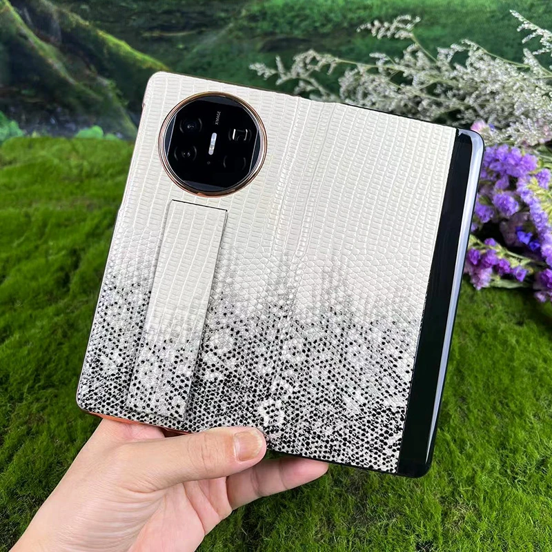 适用华为Matex5手机壳新款真皮电镀全包智能视窗x5保护壳商务简约