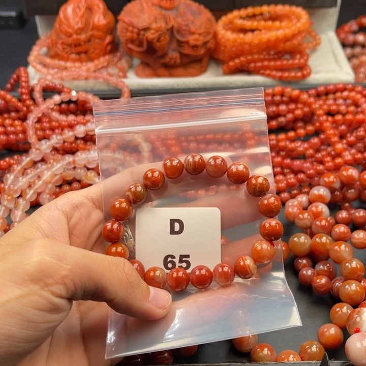 南红玛瑙未镶嵌多样性发货默认微瑕称重10mm