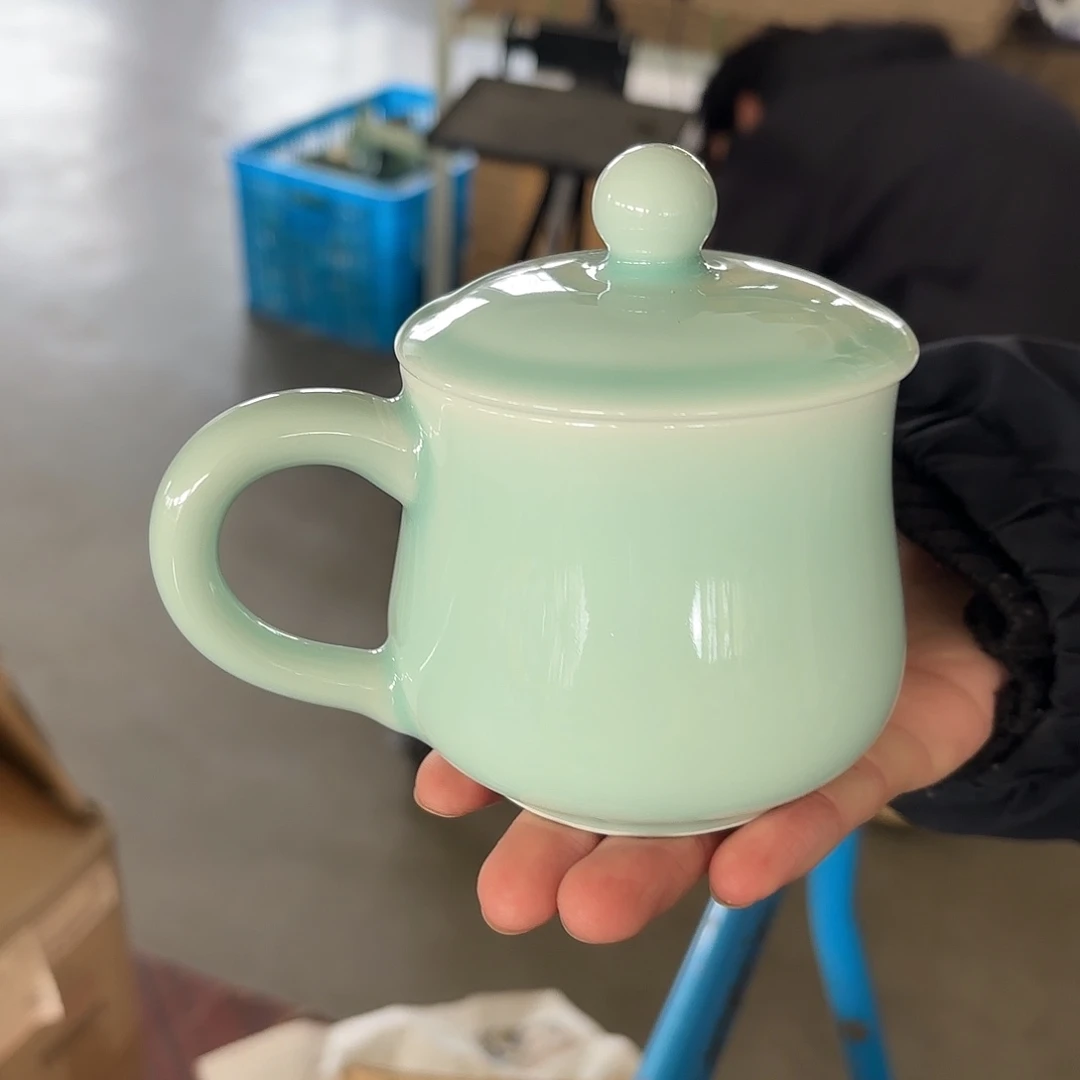 龙泉云间青瓷小米茶器