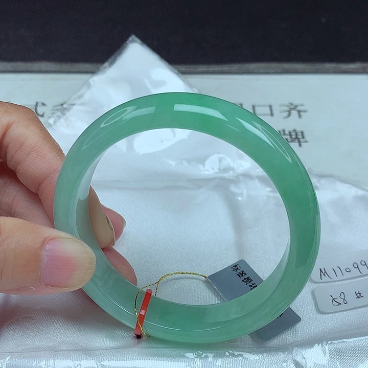 翡翠未镶嵌手镯58圈0997