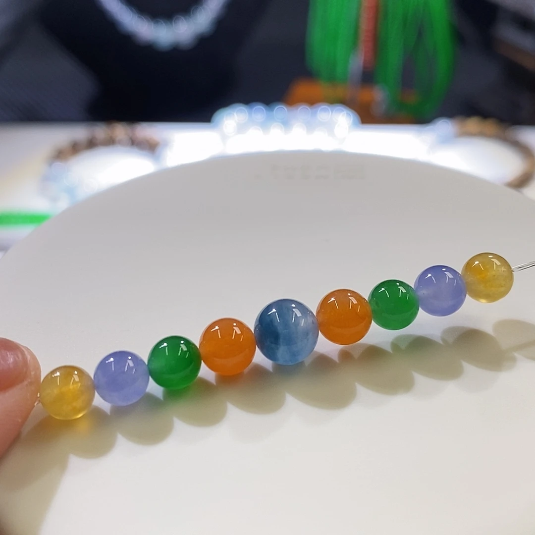 未镶嵌挂件翡翠一组珠珠