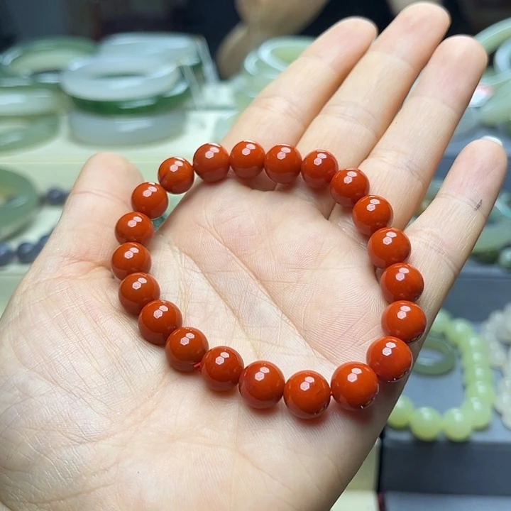 南红玛瑙手链未镶嵌