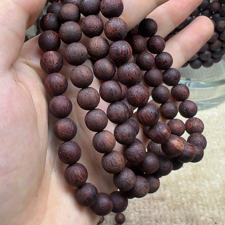 藤类缅甸小叶降真香0.8紫黑油23颗