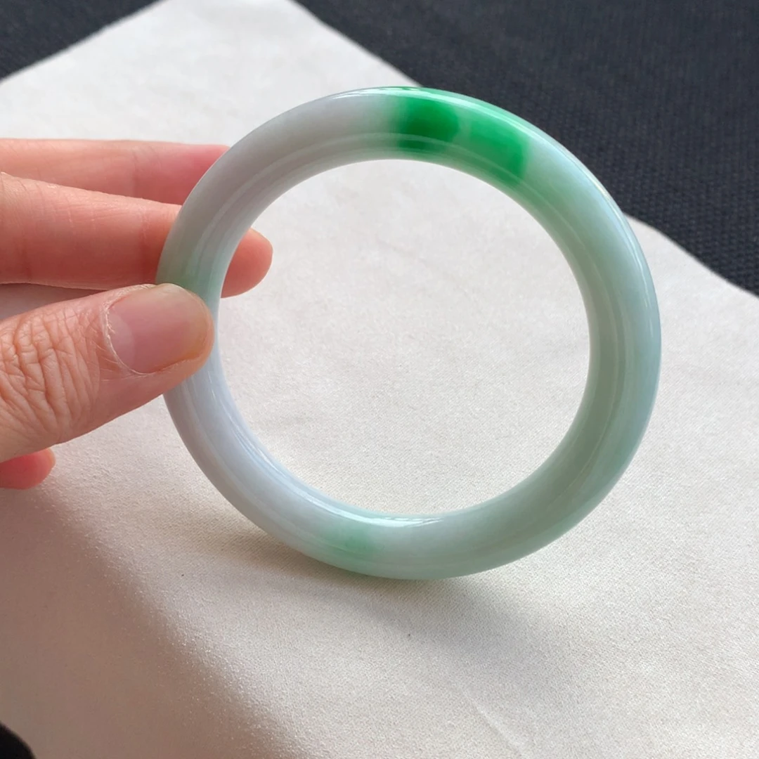 翡翠未镶嵌手镯12号55.8