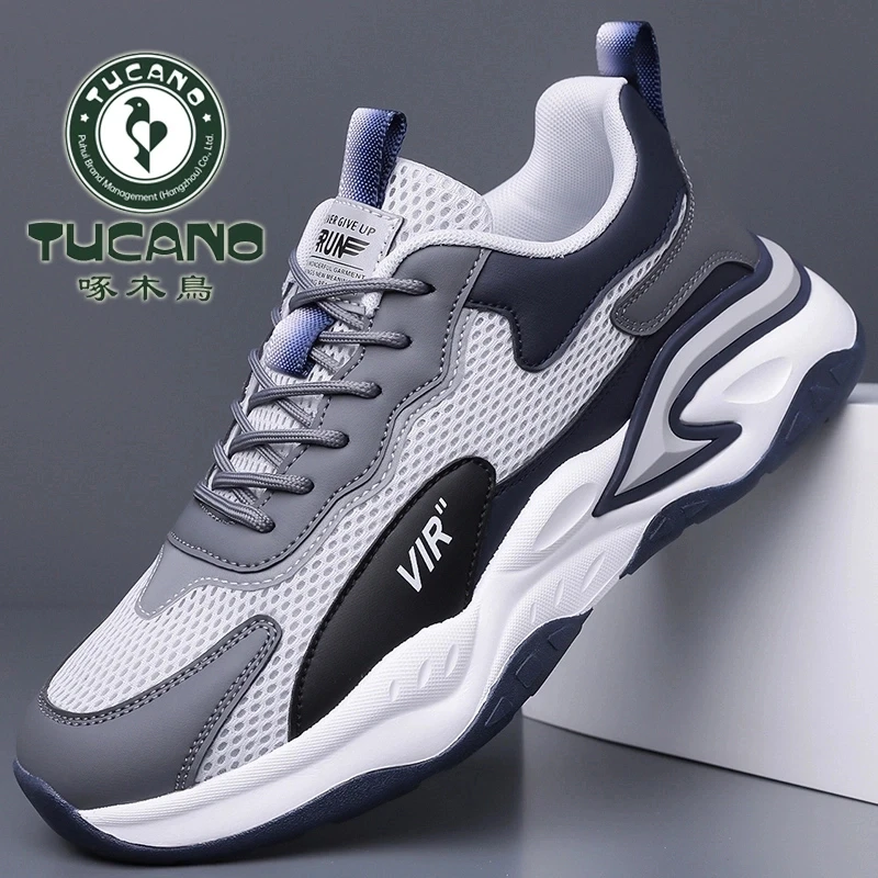 啄木鸟男鞋夏季新款网面透气休闲时尚运动鞋轻便软底舒适跑步鞋男