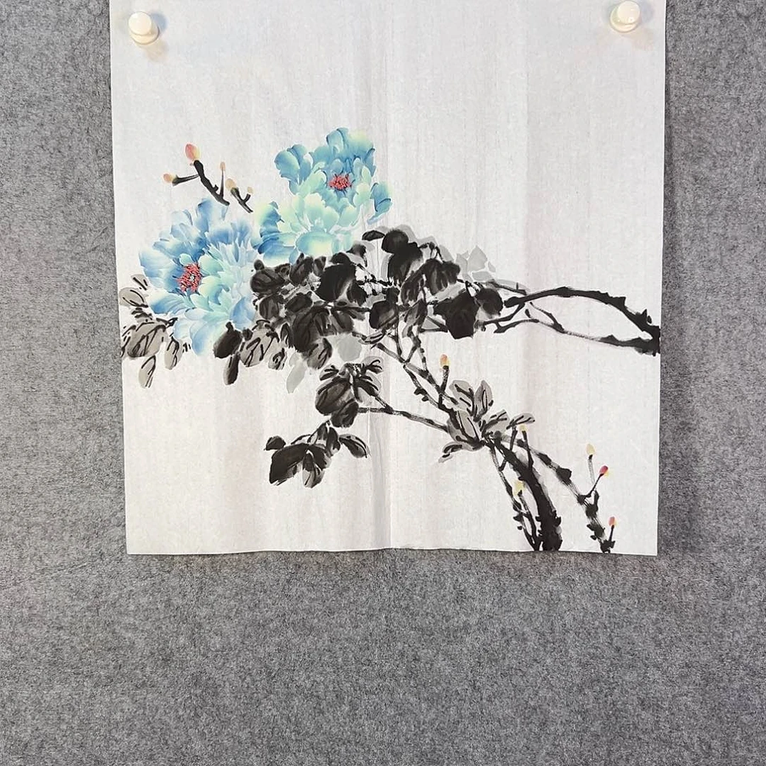 国画818 花鸟在此处飞翔也不太方便