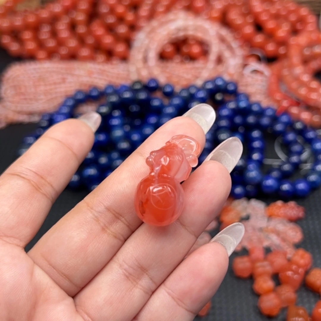 南红玛瑙未镶嵌吊坠(不含链)