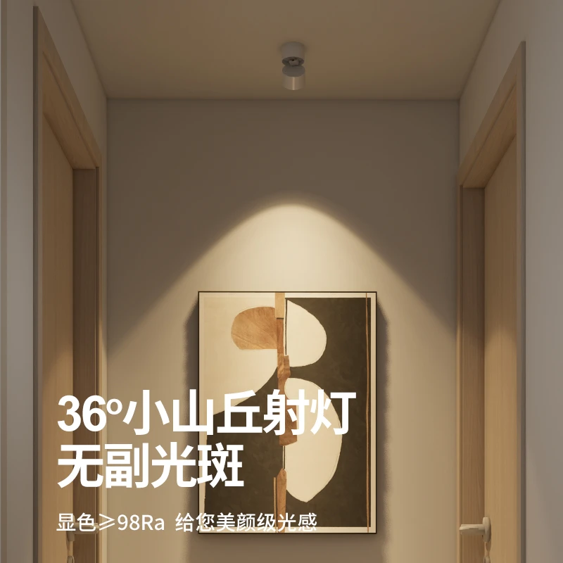 可调角嵌入式小山丘射灯防眩光客厅走廊背景墙玄关明装射灯无主灯