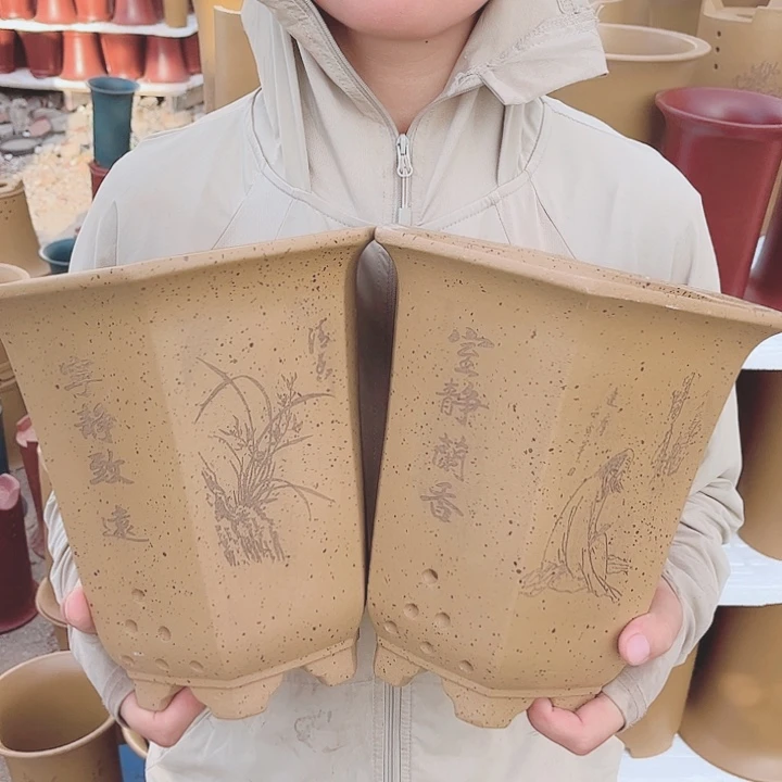 紫砂花盆宜兴紫砂精品花盆 宜兴紫砂精品花盆