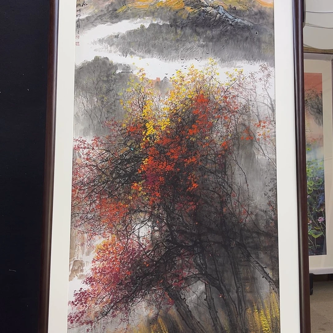 不***漫国画手绘国画，山水，画心