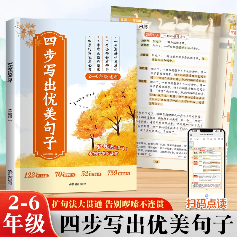 【作文金句素材积累】小学2-6年级通用四步写出优美句子 技巧与积累