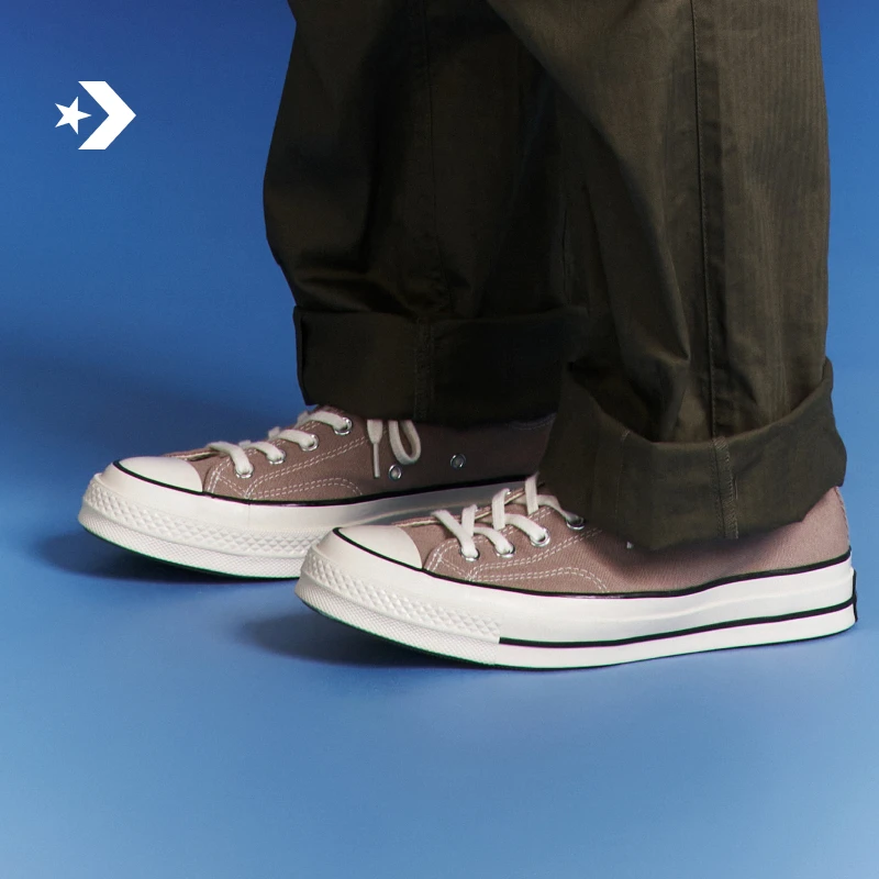 【流光风】匡威1970S男女低帮帆布鞋浅咖啡色CONVERSE A06523C
