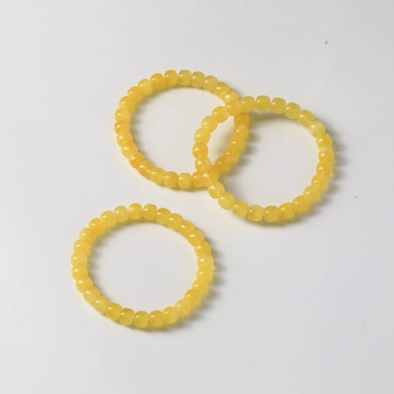 俄罗斯一级矿区金白老型蜜蜡单圈（多样性发货发其一）G22240802-08