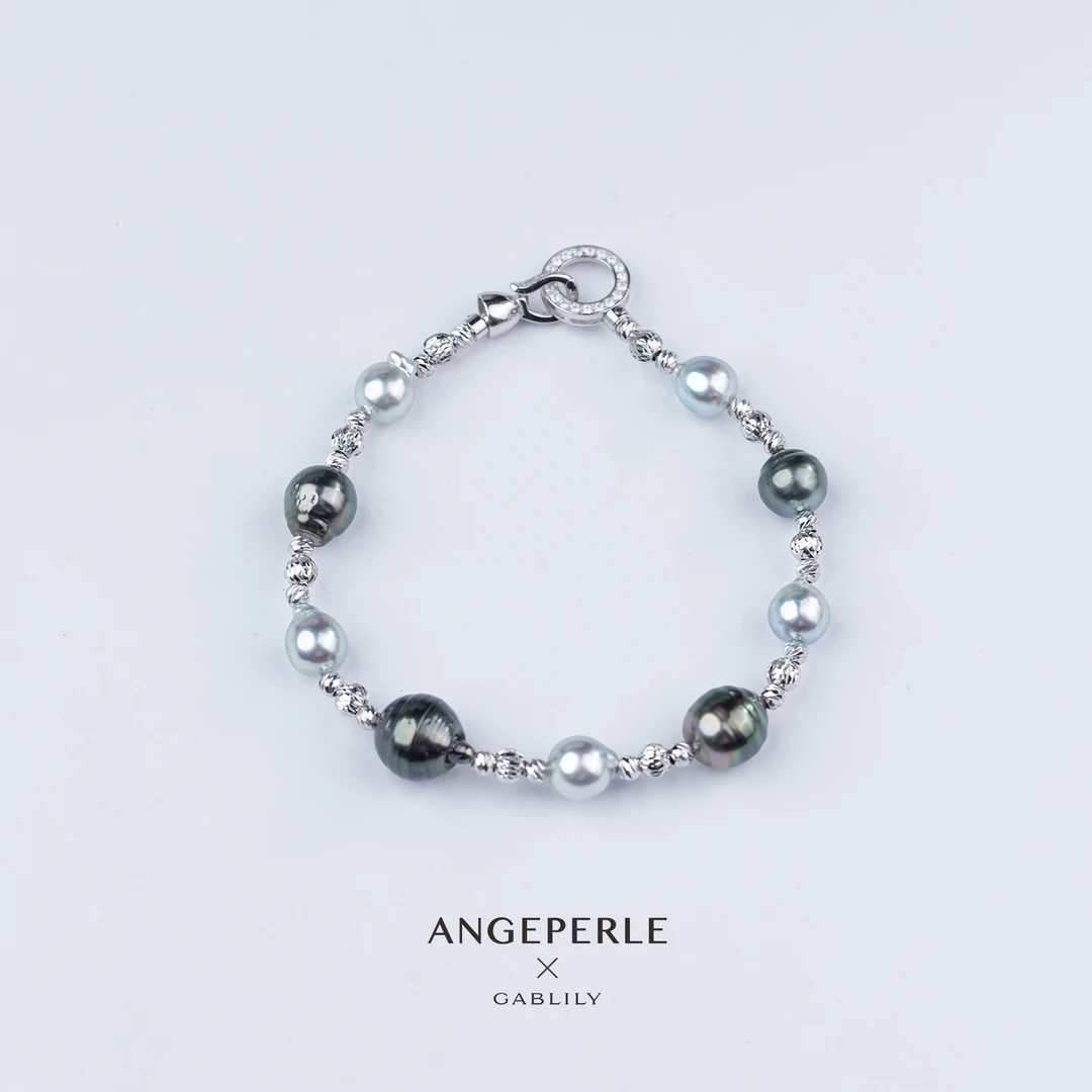 【石老师专属】天使之泪海水大溪地S925银珍珠手链7-11mm多样性发货
