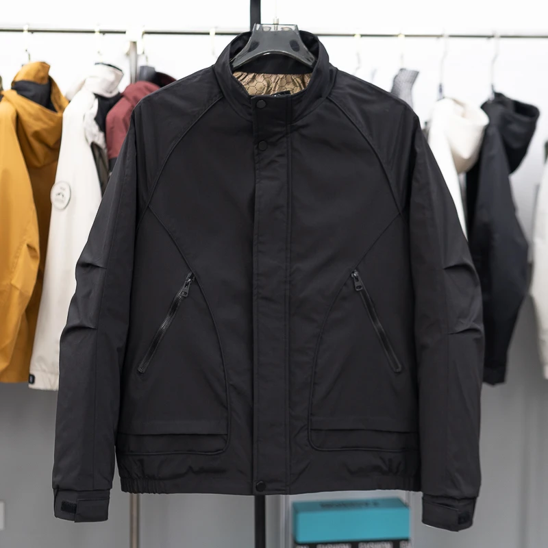 8502 时尚秋冬季2025男士二棉夹克外套薄棉百搭时尚工装衣服