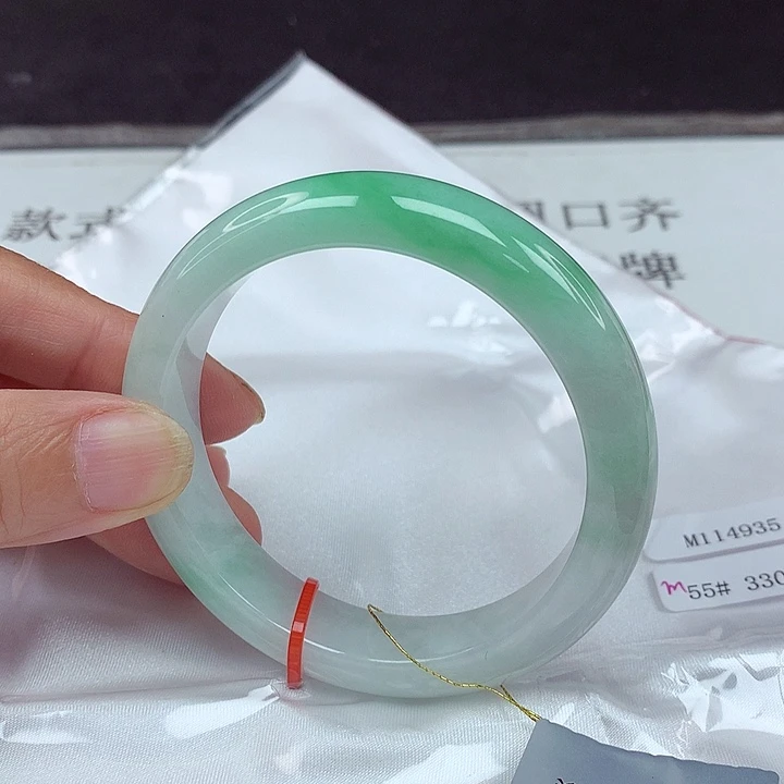 翡翠未镶嵌手镯55圈4935
