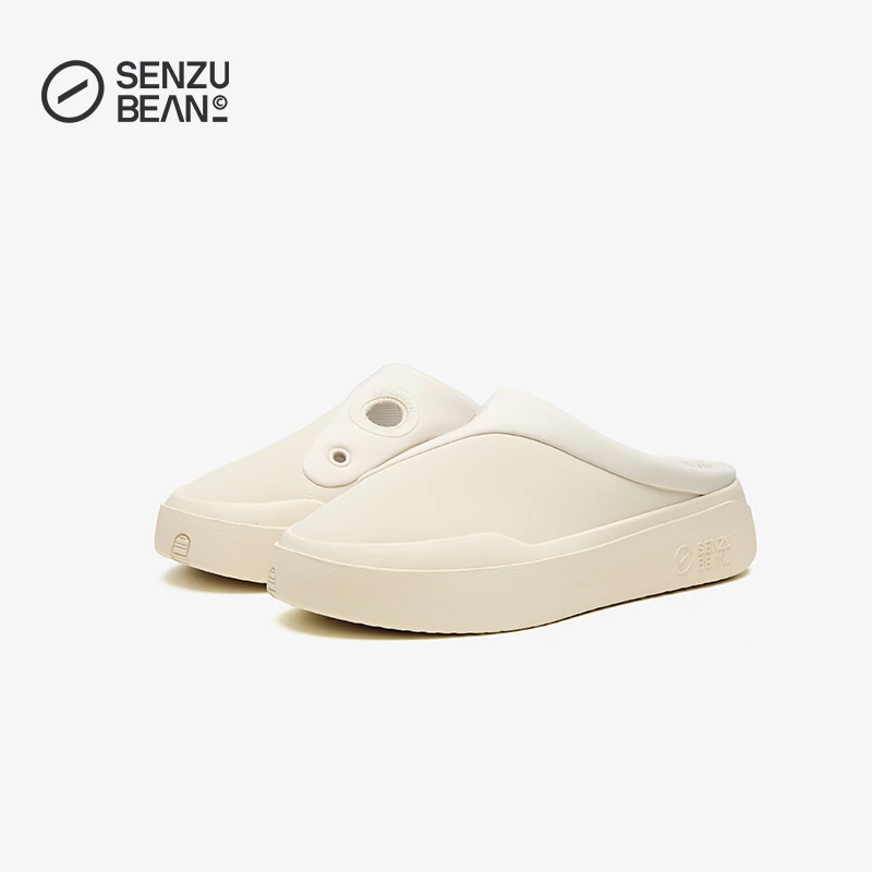 SENZU BEAN Slant era包头半拖男女款曹芳SZB运动休闲一脚蹬拖鞋