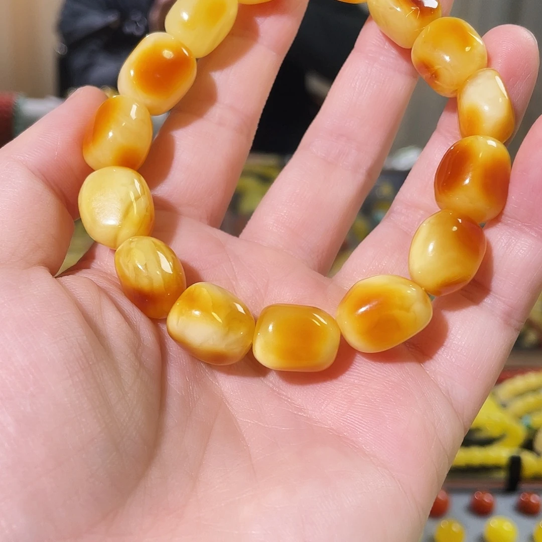 琥珀未镶嵌手链22g