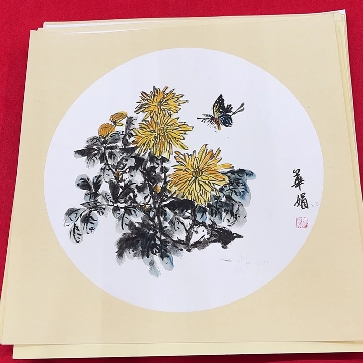 国画花鸟等图案和50.50