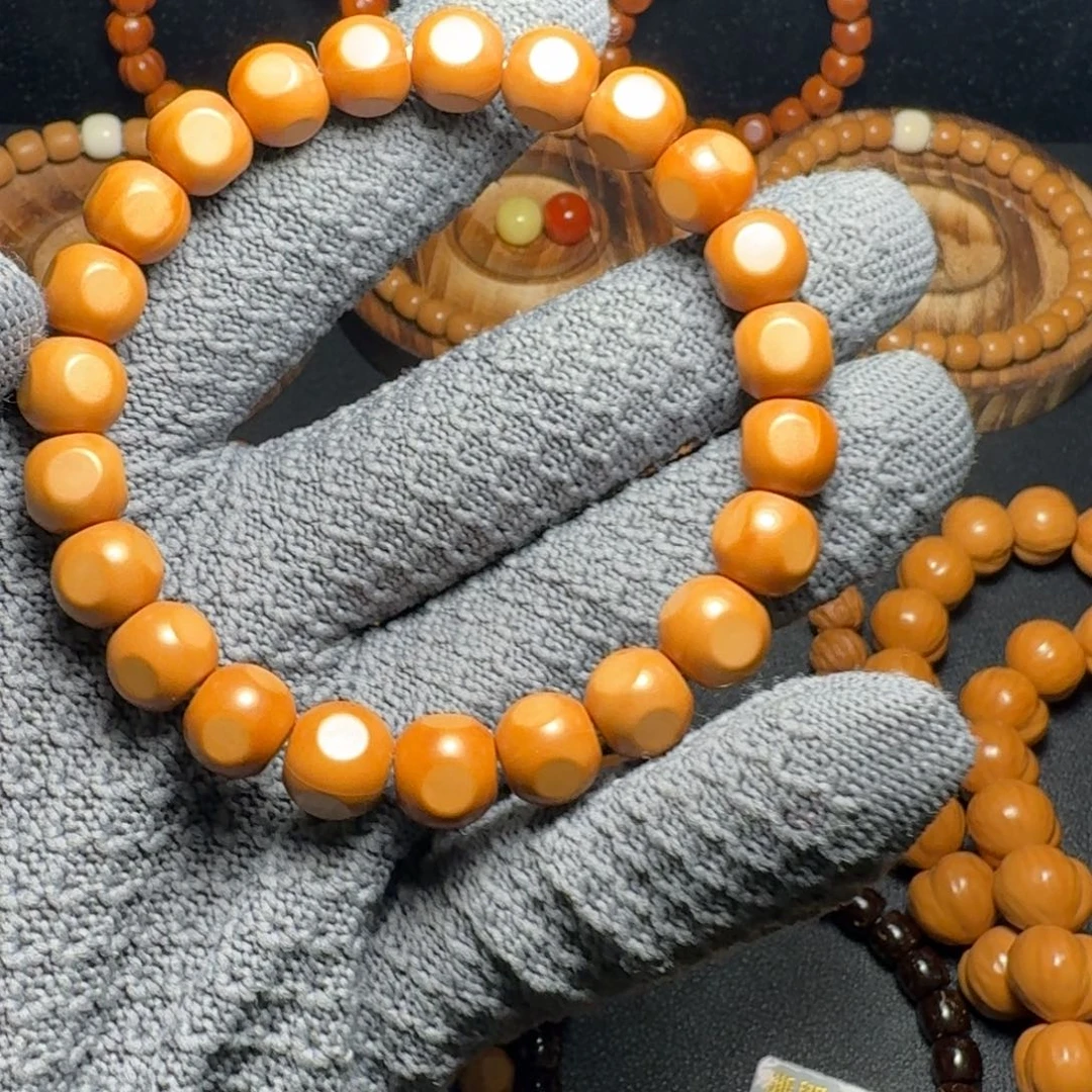 手串猴头核桃镜面六方9mm