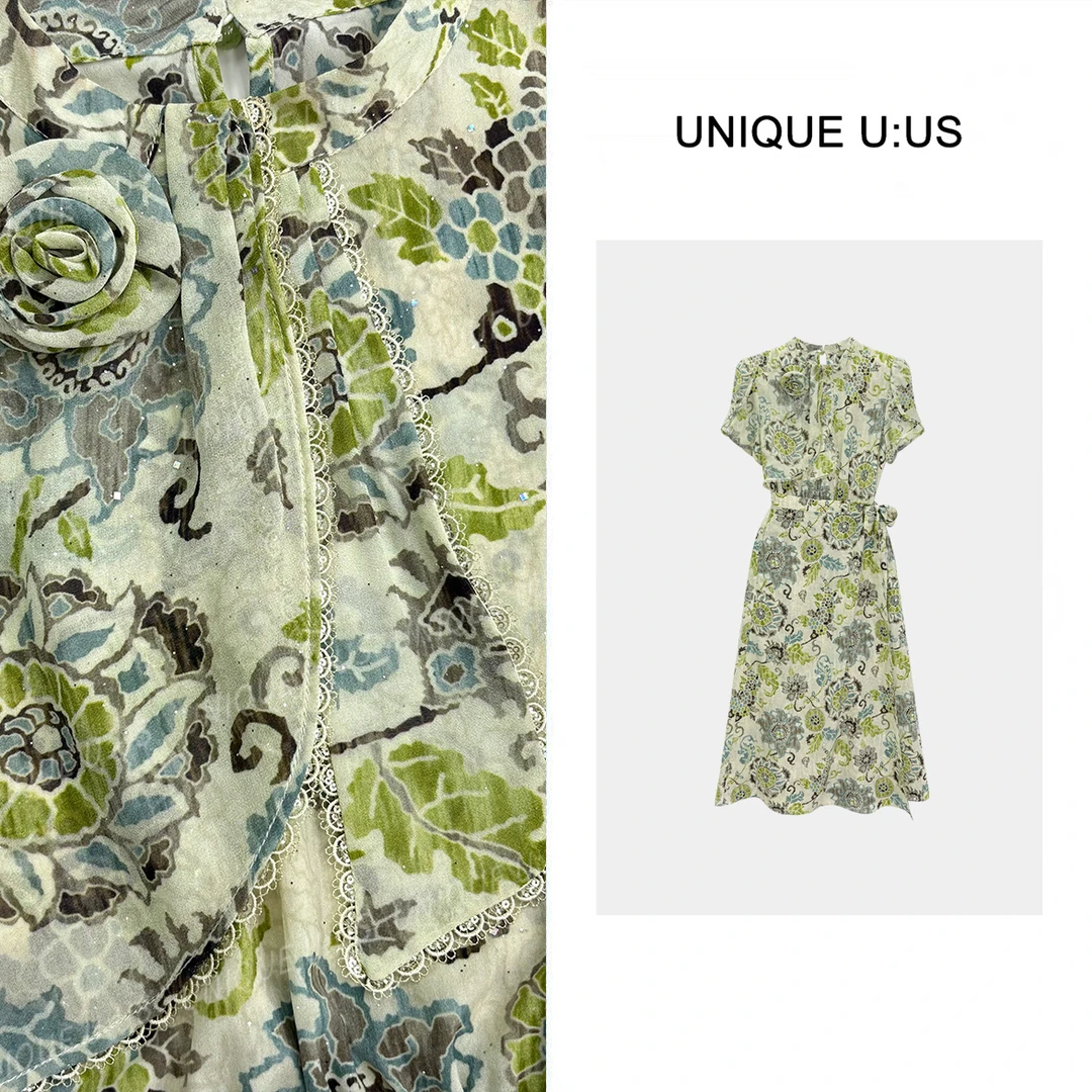 【TangTang·Studio】夏日青提收腰气质显瘦女装连衣裙-253329