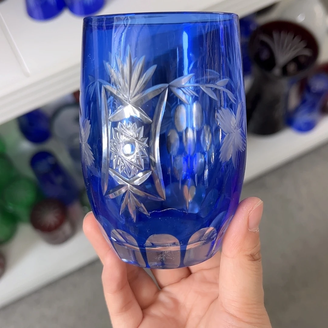 水晶玻璃高脚款微瑕一个