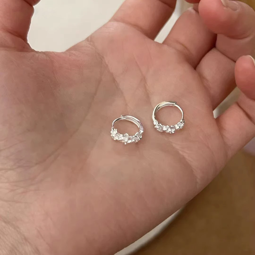 合金耳饰 小圈c1064ins耳环韩版轻奢小众百搭高级感耳扣简约气质