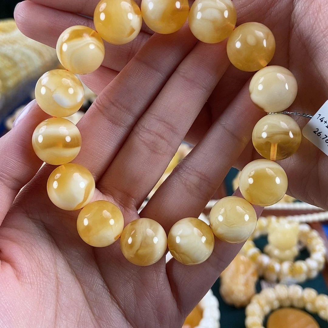 琥珀未镶嵌珠宝奇石14+ 26.76 金白妖
