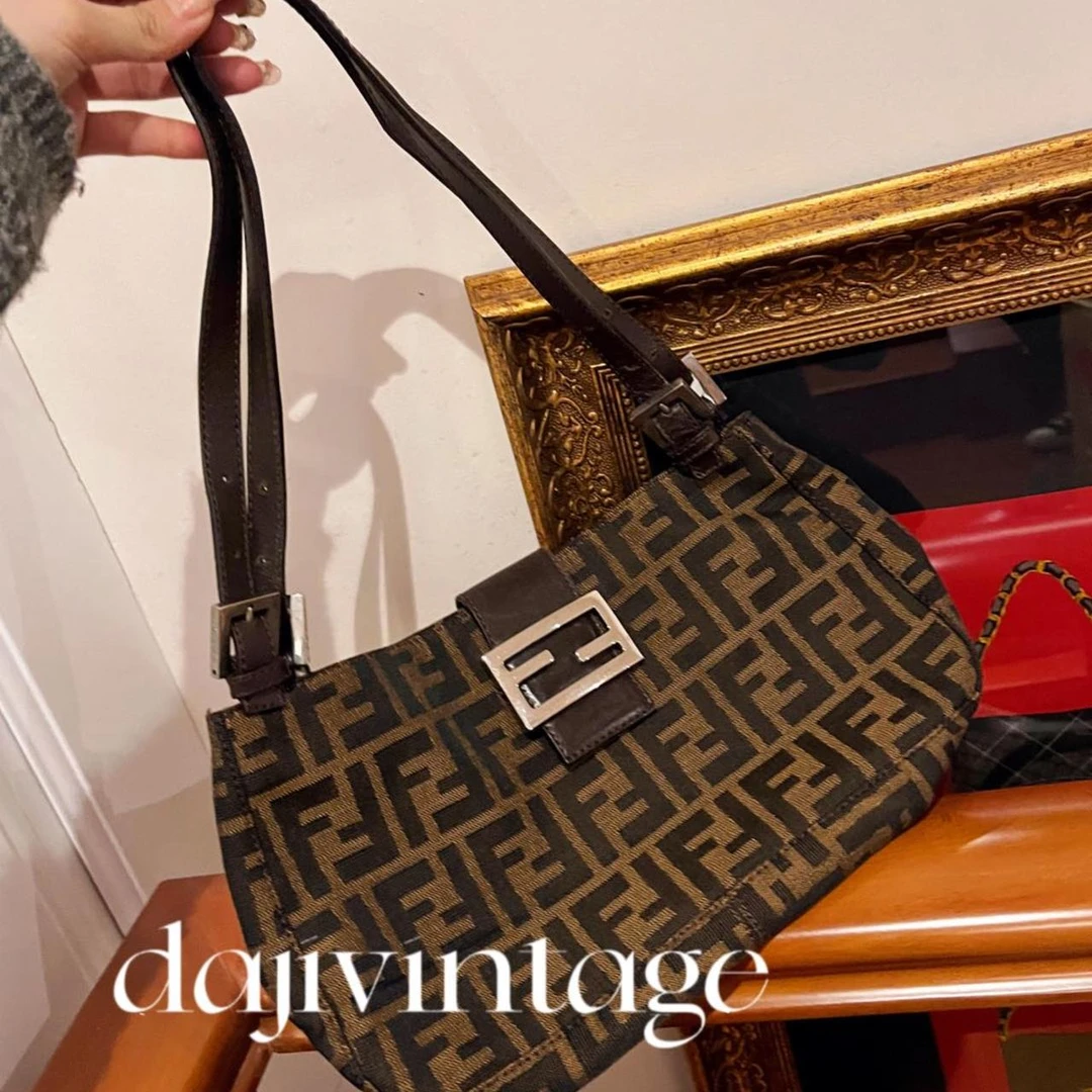 95新 FENDI/芬迪 大吉中古/Fendi芬迪双肩带单肩包