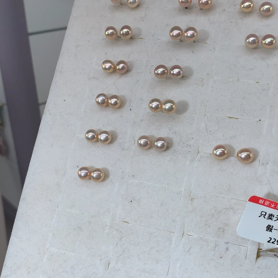 淡水珍珠耳饰银S925镶嵌