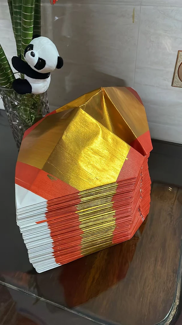 38版大金版 金盾 折好锡箔拜神用品潮汕传统习俗