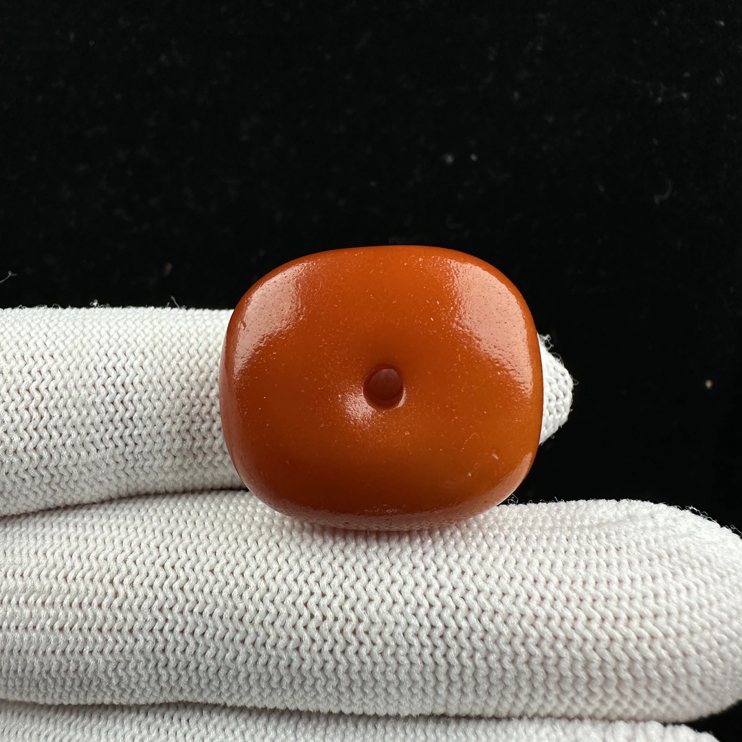 Y3675天然原矿蜜蜡 老蜡藏扣26.5x11.5mm 5克抖音基地质检发货